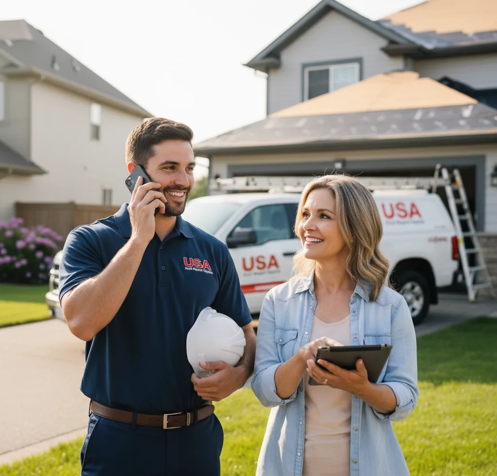 USA Roof Repair Experts customer support in Wharton
